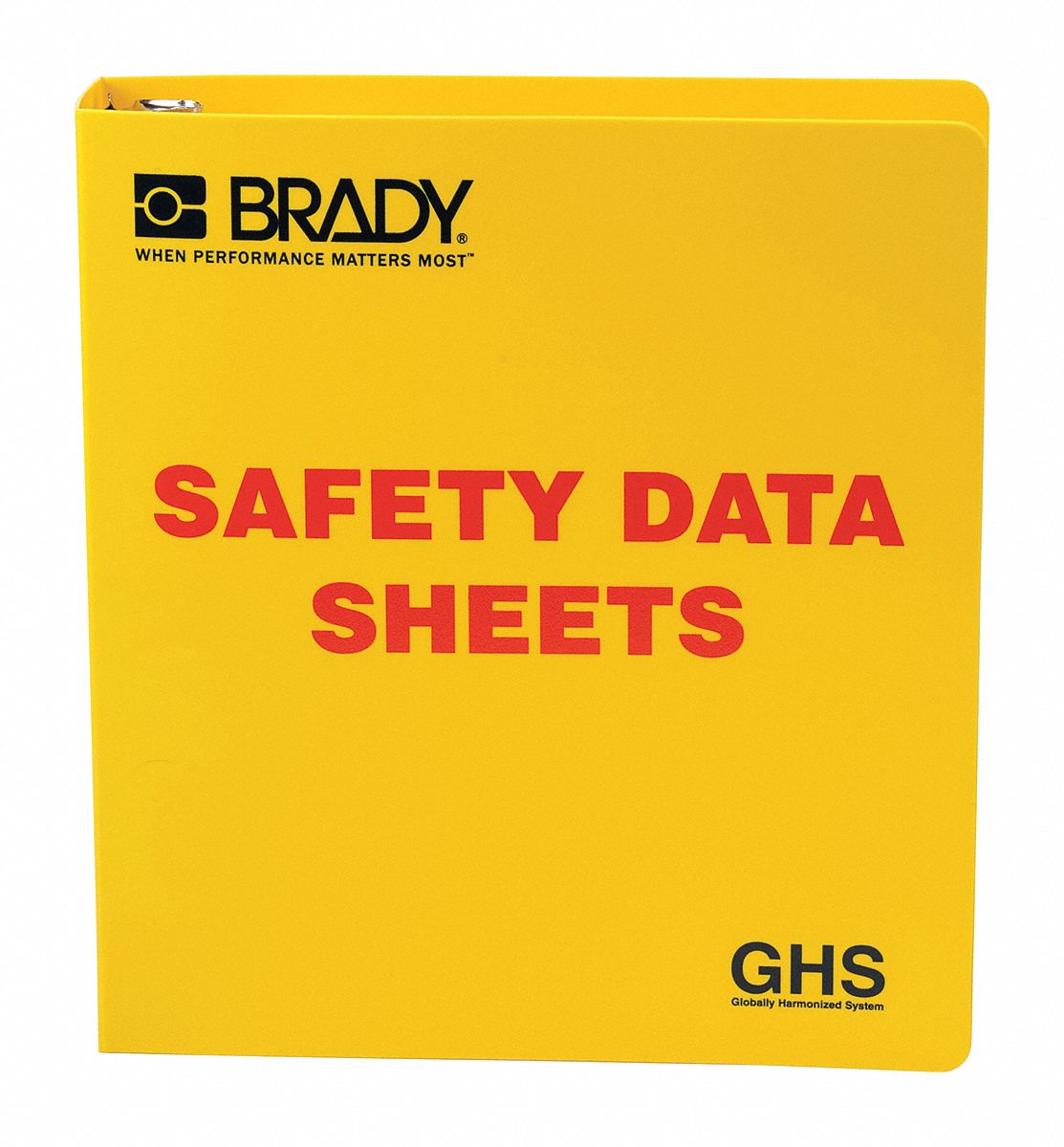 BRADY Binder Binder Only, 1 1/2 in Binder Ring Size, Safety Data