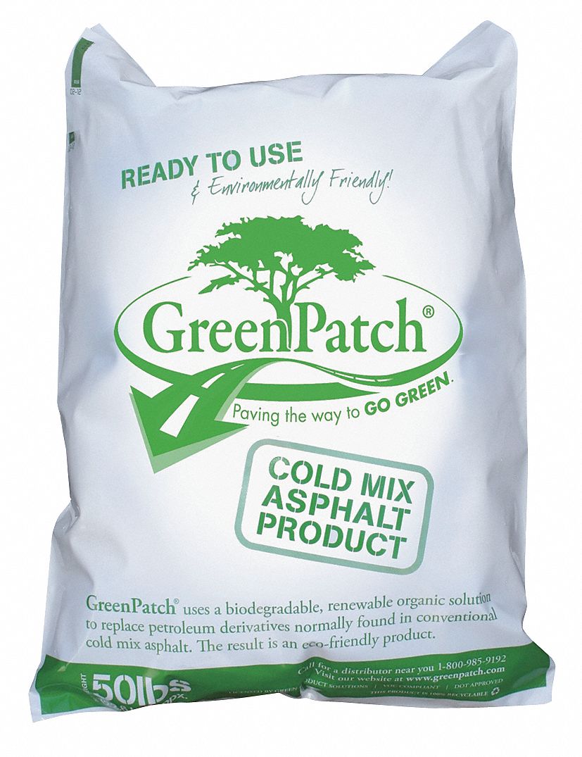GREENPATCH, Cold Mix Asphalt, Recycled Asphalt Mix, Cold Patch 39F846