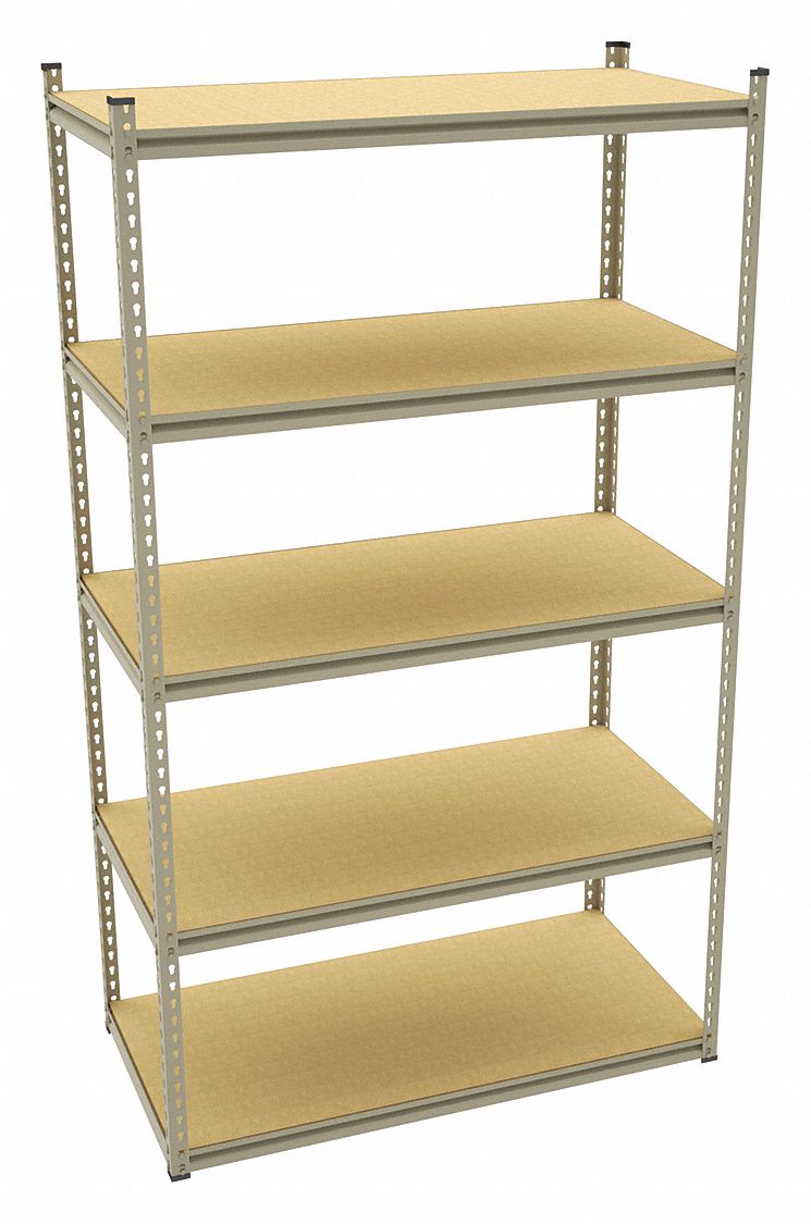 TENNSCO, 48 in x 24 in, 84 in Overall Ht, Boltless Shelving 39FM70