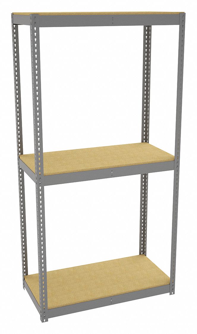TENNSCO Boltless Shelving Starter, HeavyDuty, 48 in x 24 in, 96 in
