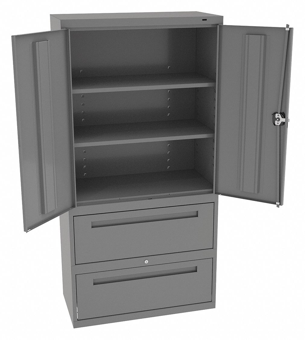 TENNSCO Commercial Storage Medium Gray, 72" H X 36" W X 18" D