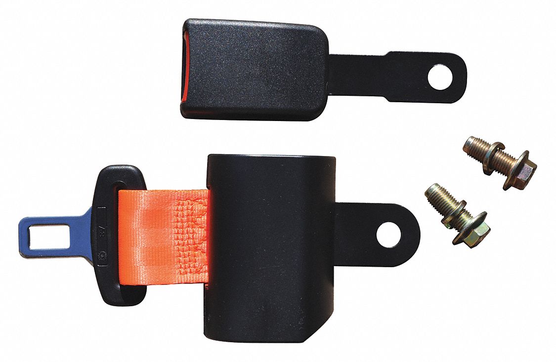 GRAINGER APPROVED Forklift Seat Belt, 42 in Width, Safety Orange