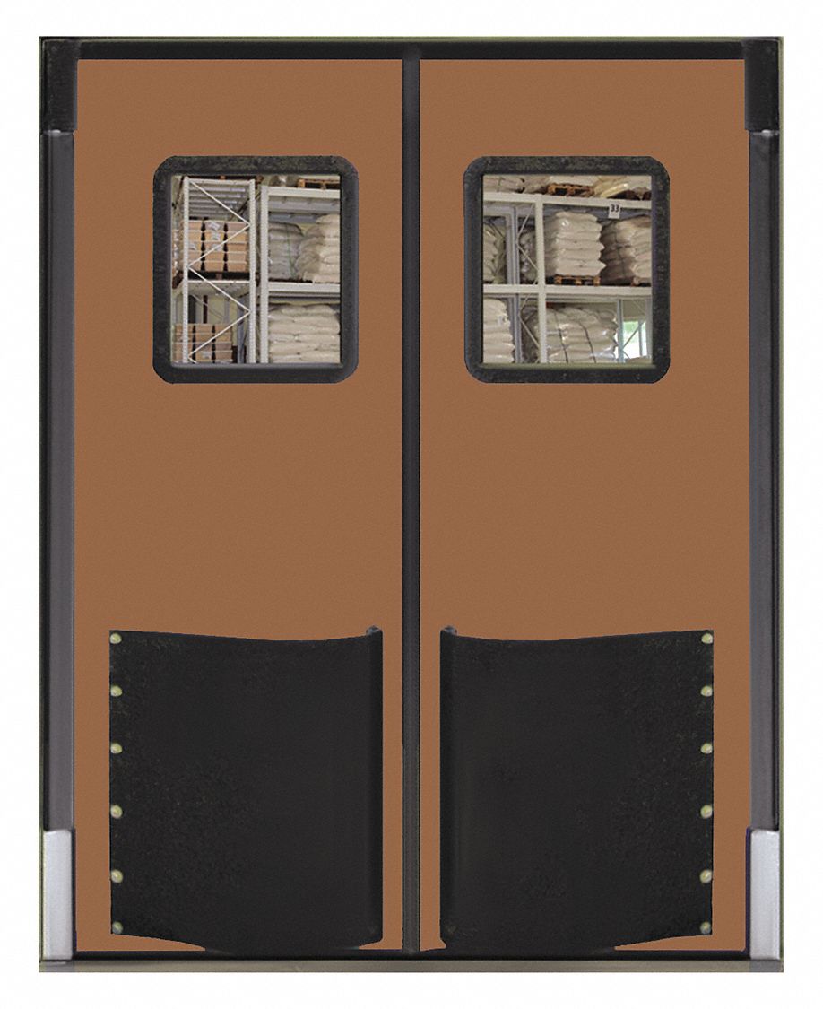 2 Doors, 6 ft Door Wd, Swinging Door 39K4897284RD25MBR Grainger