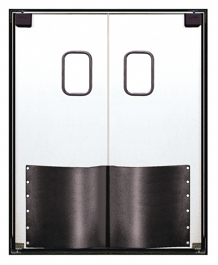 CHASE ABS Swinging Door, White; Number of Doors 2, 5 ftW x 7 ftH