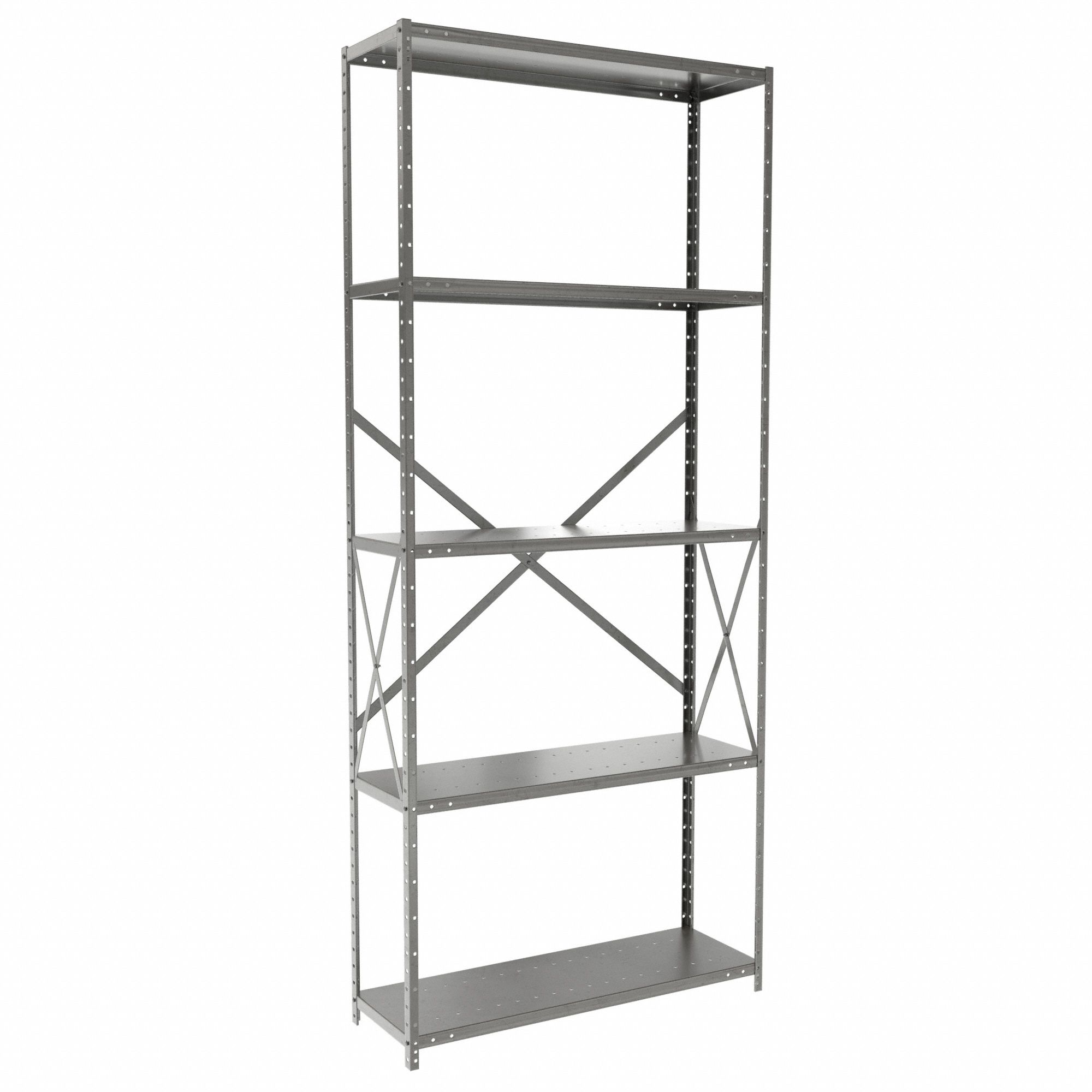 HALLOWELL, Standalone, MediumDuty, Metal Shelving 39K757F551012HG Grainger