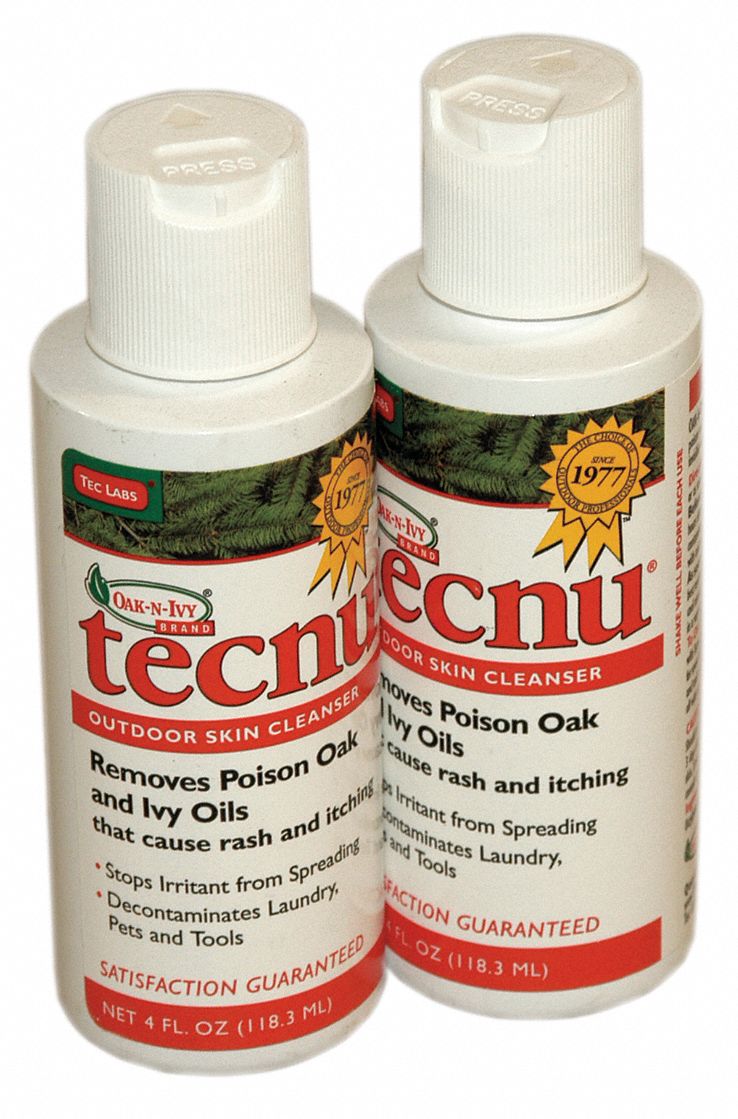 Poison Ivy Cleanser, Liquid Solution, Bottle, 4.000 oz, 4 oz Grainger