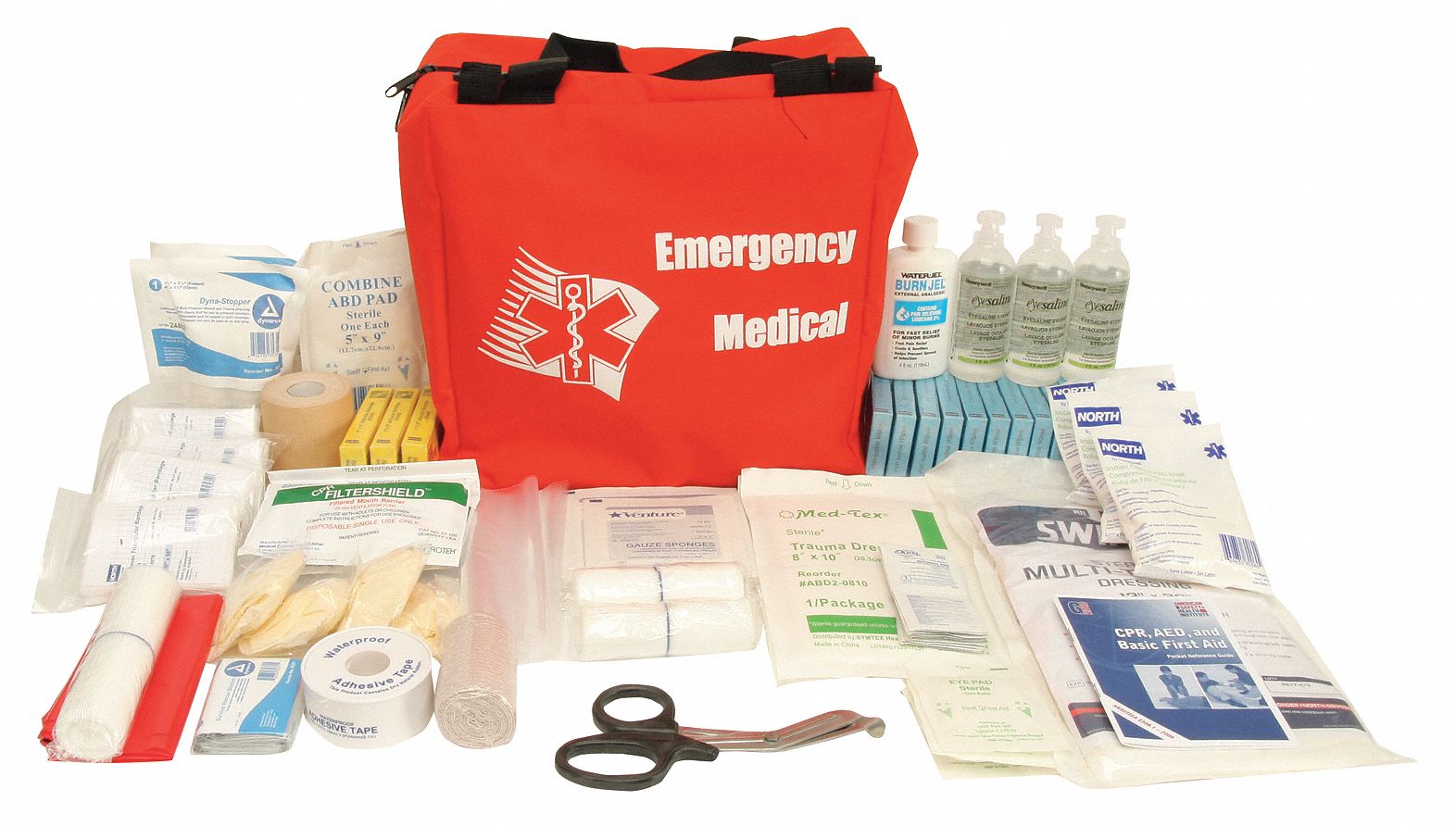 HONEYWELL First Aid Kit, Bulk, Red, 27 Pcs, 25 People 39P253Z019811