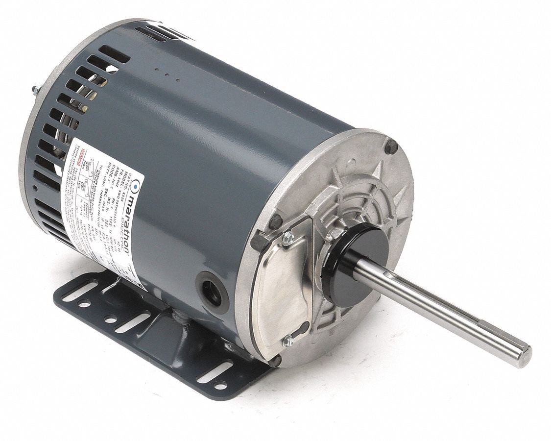MARATHON MOTORS Condenser Fan Motor, 1/2 HP, 3-Phase, Nameplate RPM 850