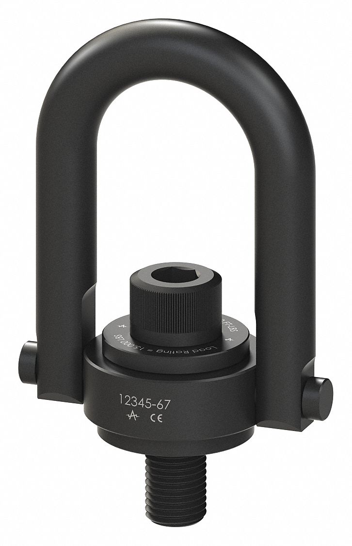 ADB HOIST RINGS, Pivot/Swivel, Alloy Steel, Hoist Ring 39RJ6023002 Grainger