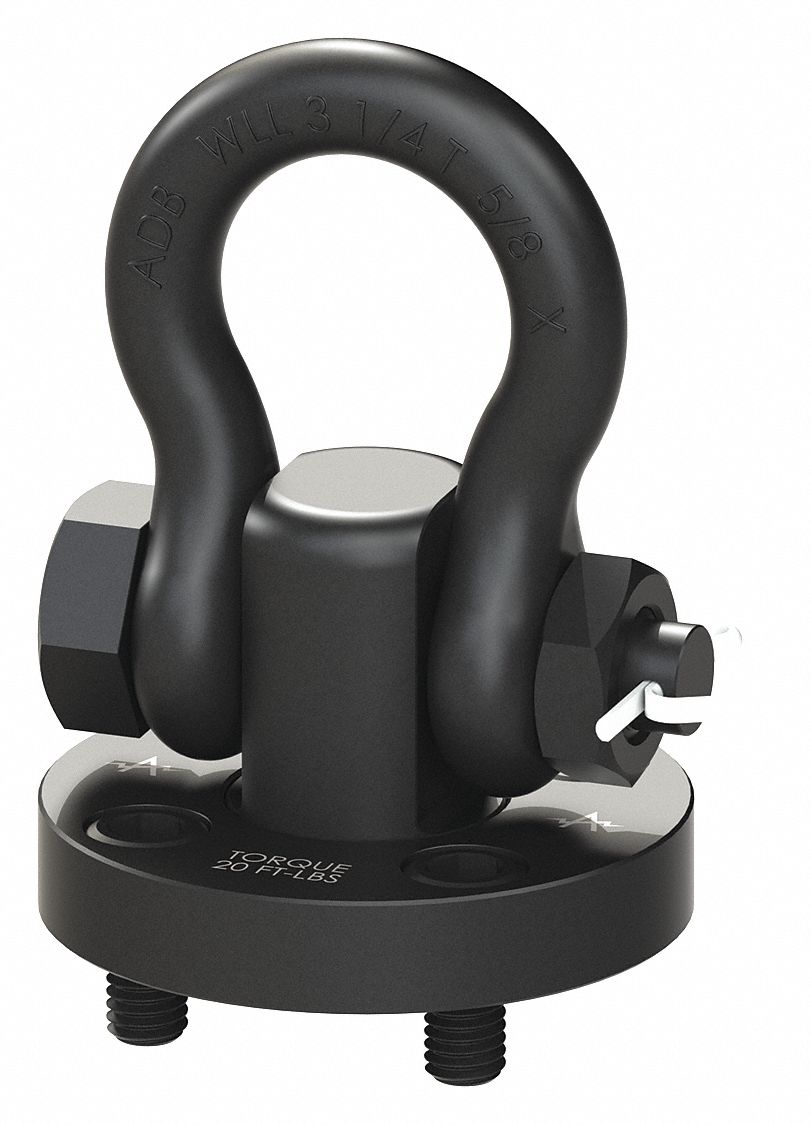 ADB HOIST RINGS, Pivot/Swivel, Alloy Steel, Hoist Ring 39RJ5936510 Grainger
