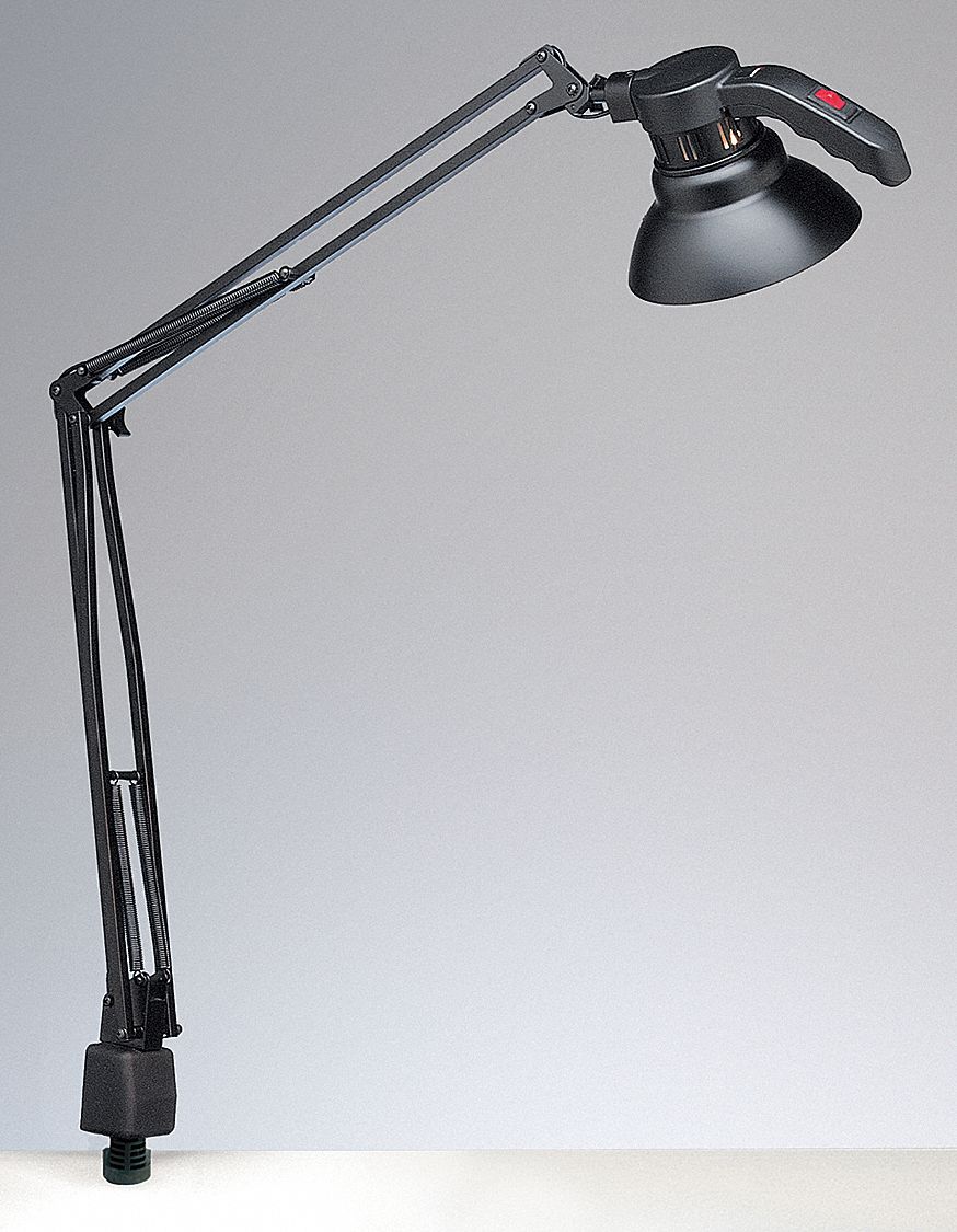 ELECTRIX Articulating Arm Task Light, Incandescent, 45 in Arm Length