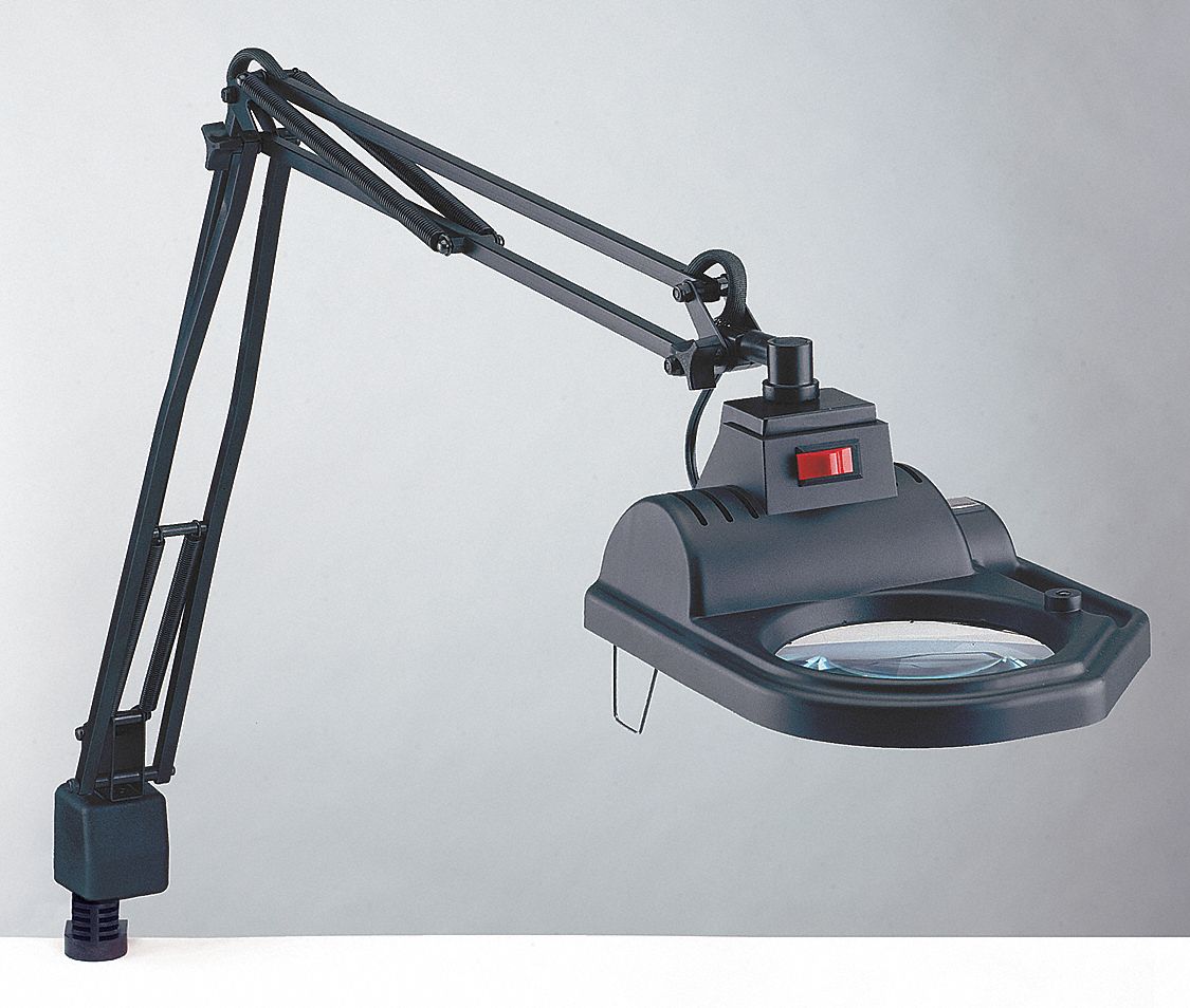 ELECTRIX Round Magnifier Light, 45 in Arm Length, 1.75x, 1600 Lumens