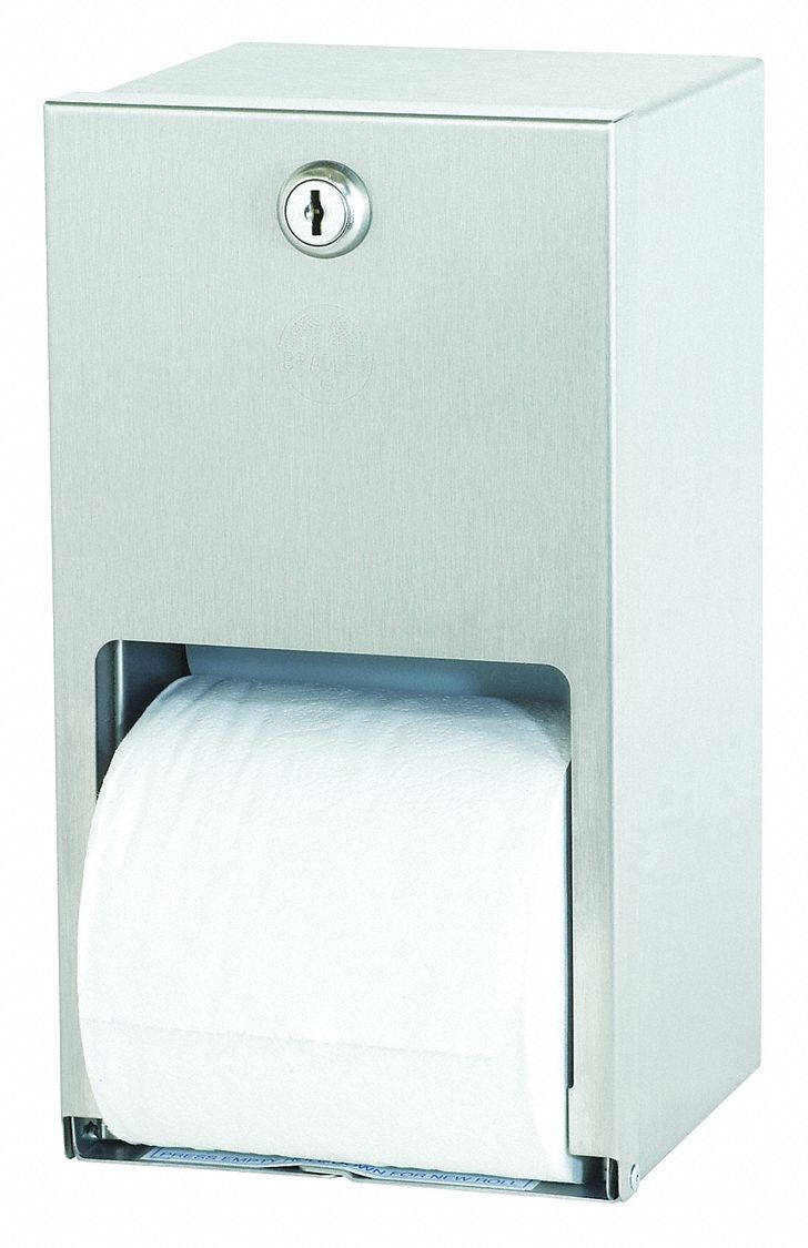BRADLEY BxToilet Tissue Disp, Surfac 39U3605402000000GR Grainger