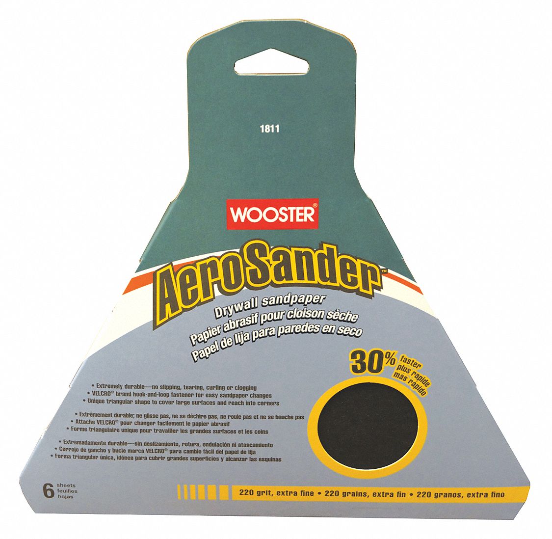 WOOSTER Swivel Pole Sander Head, Brown 39UU181811 Grainger