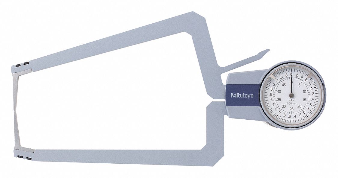 MITUTOYO, Dial Caliper Gage Grad 050Mm/0.0 39X320209921 Grainger