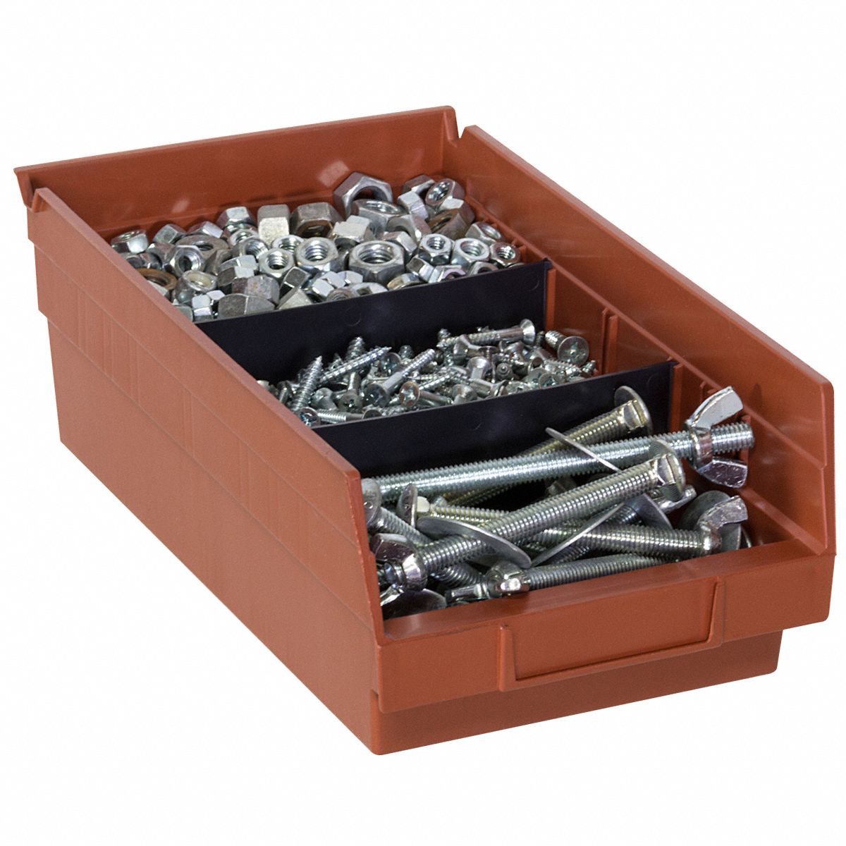 AKROMILS Divider 7 5/8 in x 2 7/8 in, Black 3A56540150 Grainger