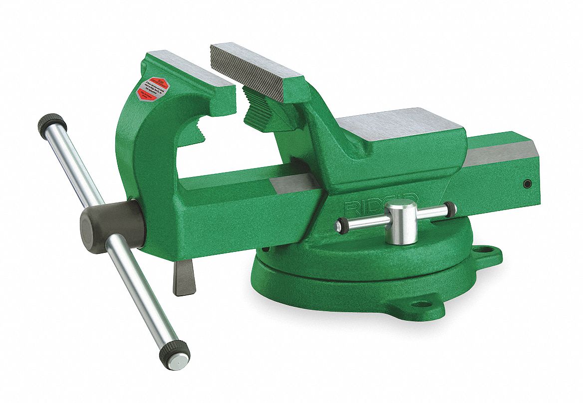 RIDGID Heavy Duty Combination Vise, 4 1/2 in Jaw Width, 6 in Max