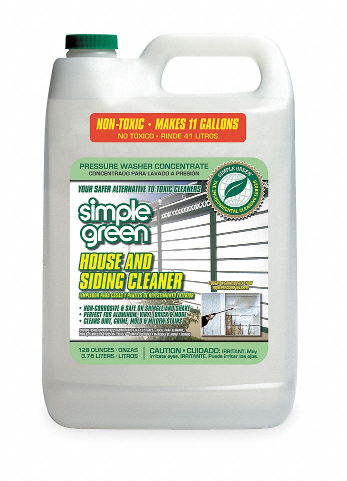 SIMPLE GREEN House and Siding Cleaner, 1 gal Size, For Use