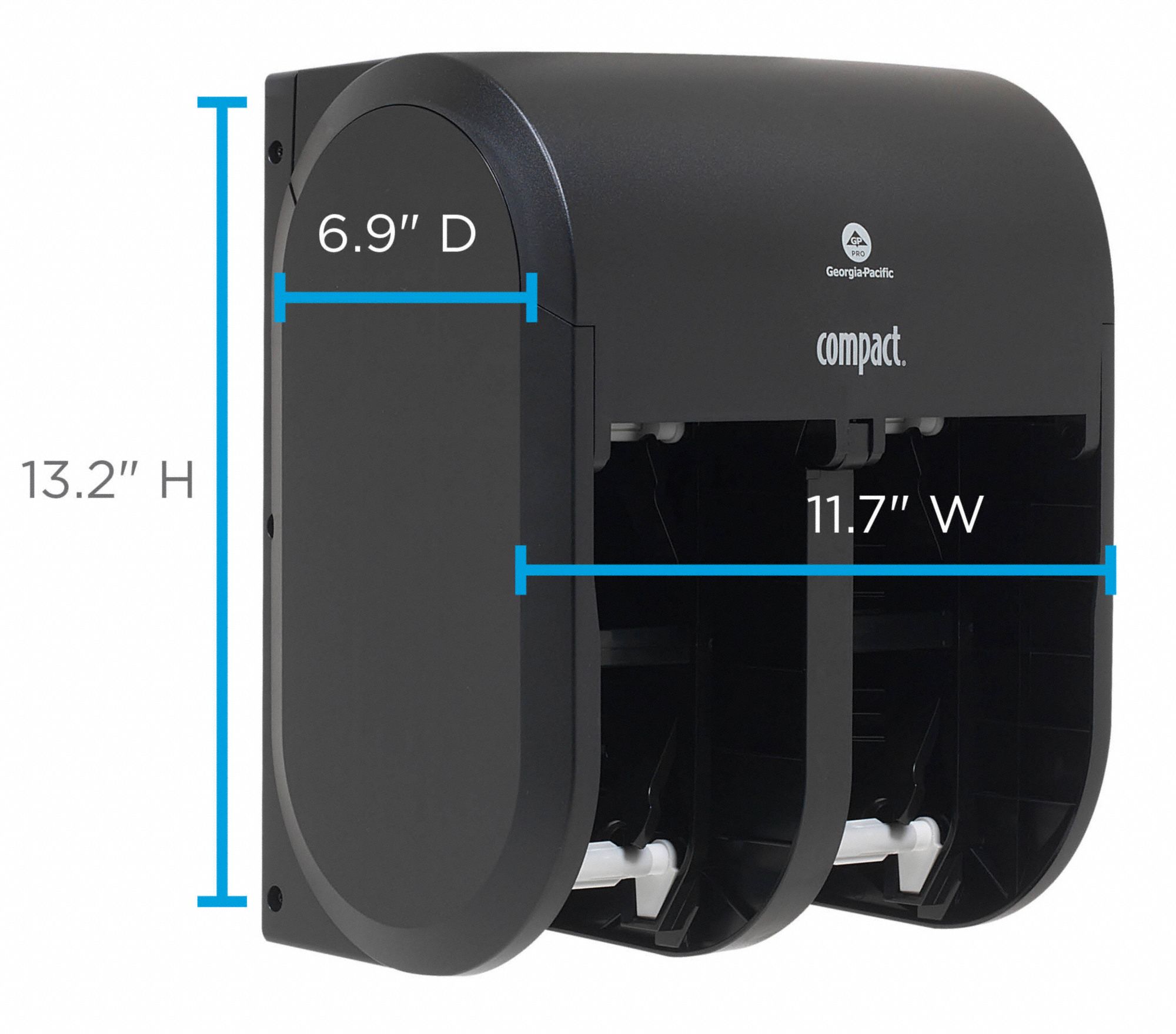 Toilet Paper Dispenser Coreless, Vertical Quad Roll