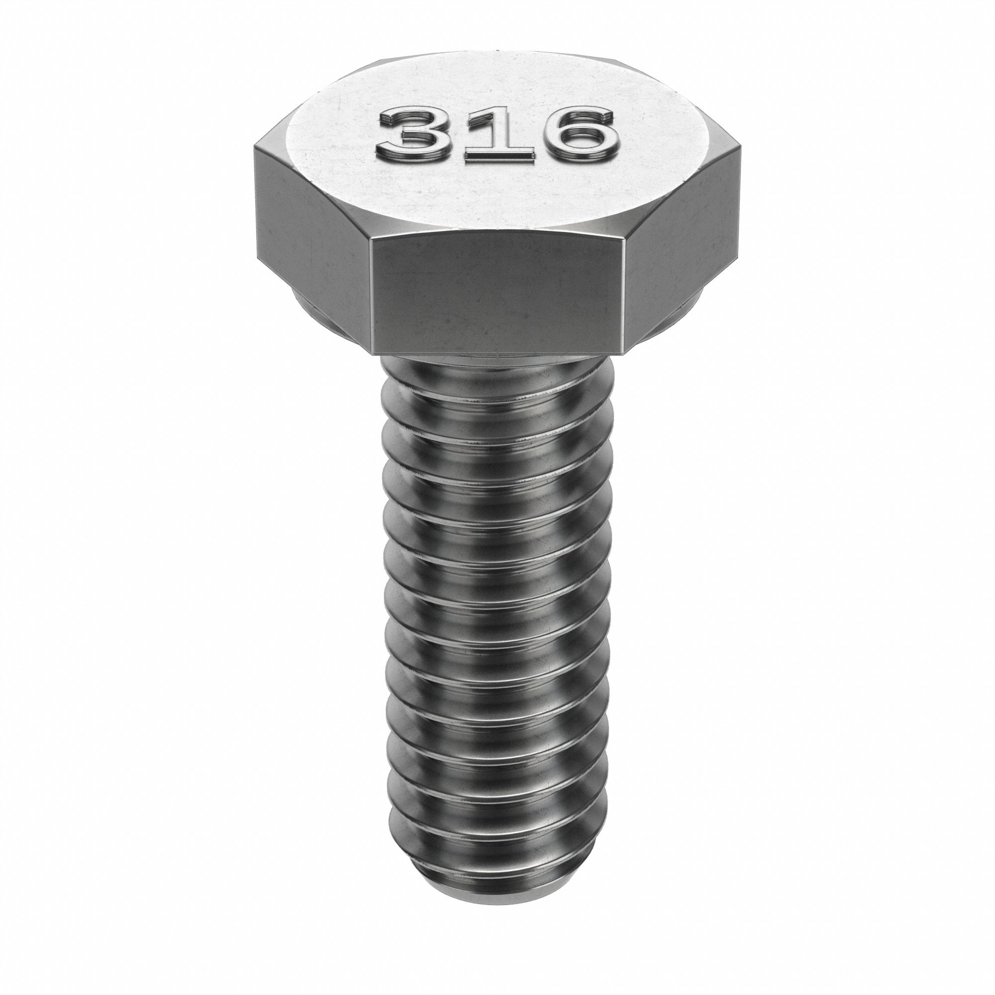 Stainless Steel, A4, Hex Head Cap Screw 3AUH7U55000.025.0075 Grainger