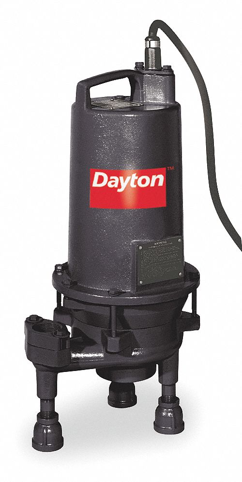 DAYTON, 2 hp HP, 460V AC, Grinder Pump 3BB983BB98 Grainger