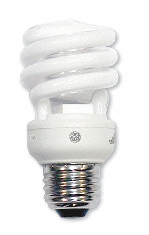 GE Lámpara Fluorescente Compacta, 13 Watts, Forma del Bulbo Espiral T2, Color de Temp. del Bulbo