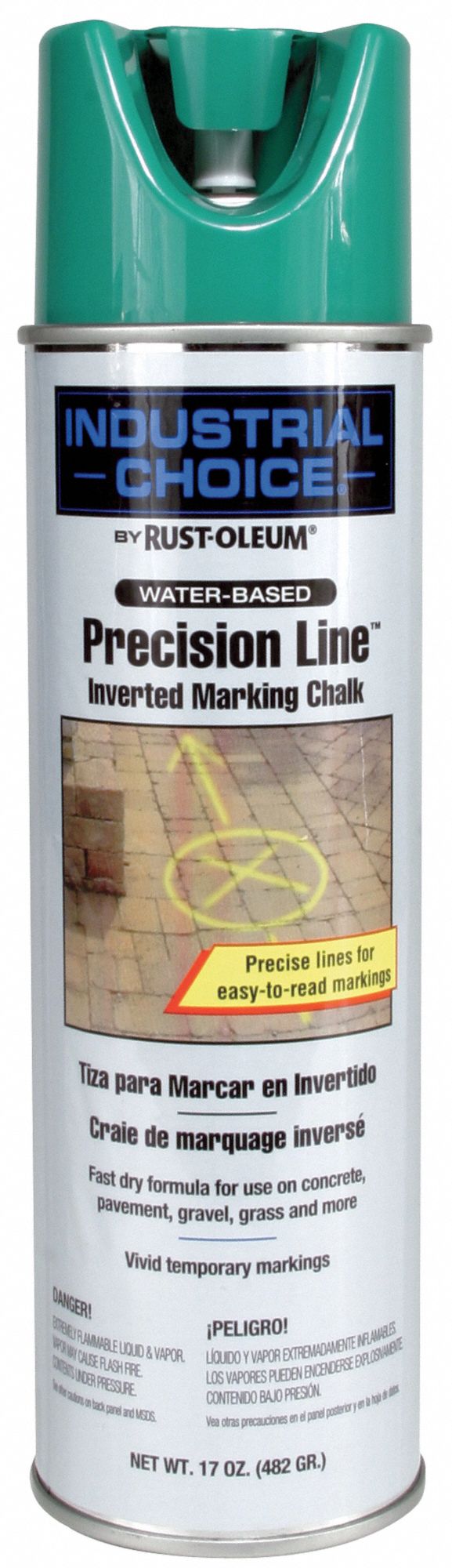 RUSTOLEUM, Inverted Paint Dispensing, Green, Inverted Marking Chalk