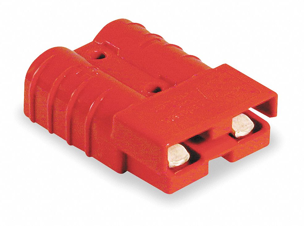ANDERSON POWER PRODUCTS Power Connector, 50 A, 0.221 in, Red 3BY21
