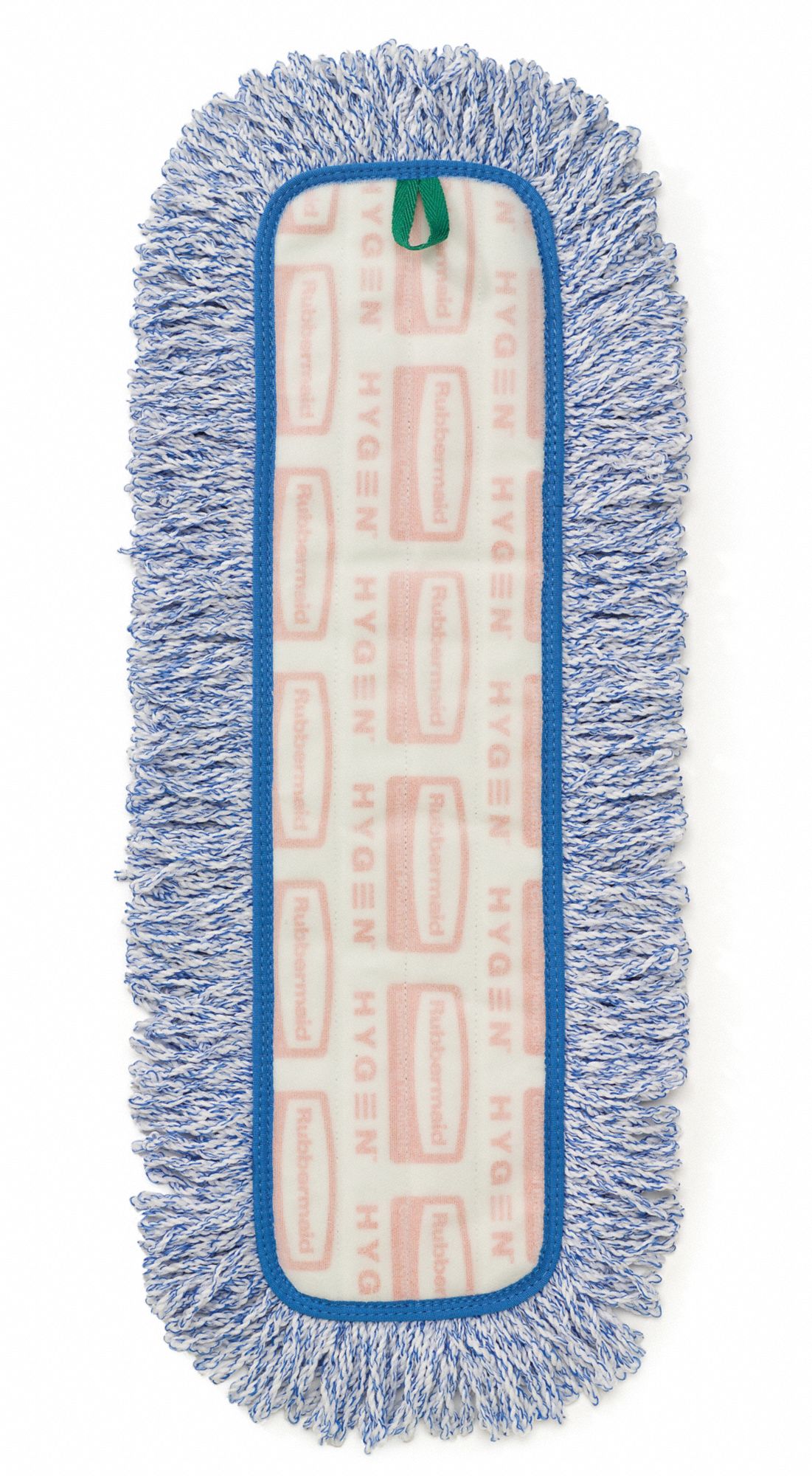 RUBBERMAID COMMERCIAL PRODUCTS Mop Pad Microfiber, 18 in Frame Wd, Blue, Quick Change