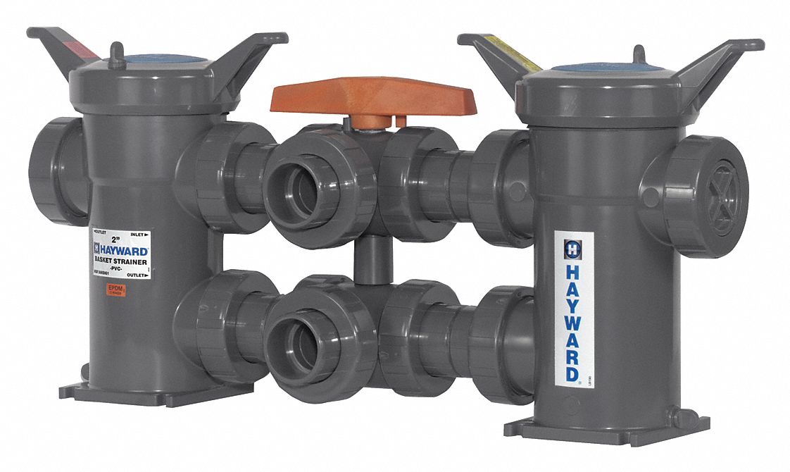 HAYWARD Basket Strainer, 2", Socket/Threaded, FPM 3CDW3DB2200ST18