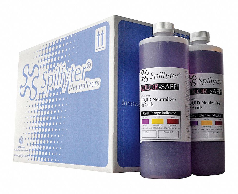 SPILFYTER Liquid Neutralizer, Neutralizes Chemical Type Acids
