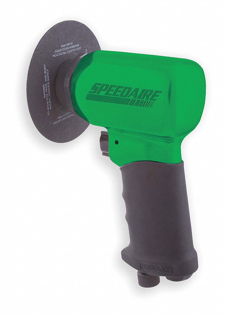 Industrial Duty Air Disc Sander with Lever Throttle, 3 in to 5 in Pad