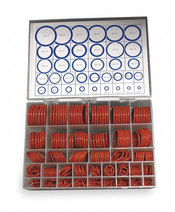 SAE, Silicone, ORing Assortment 3CVZ83CVZ8 Grainger