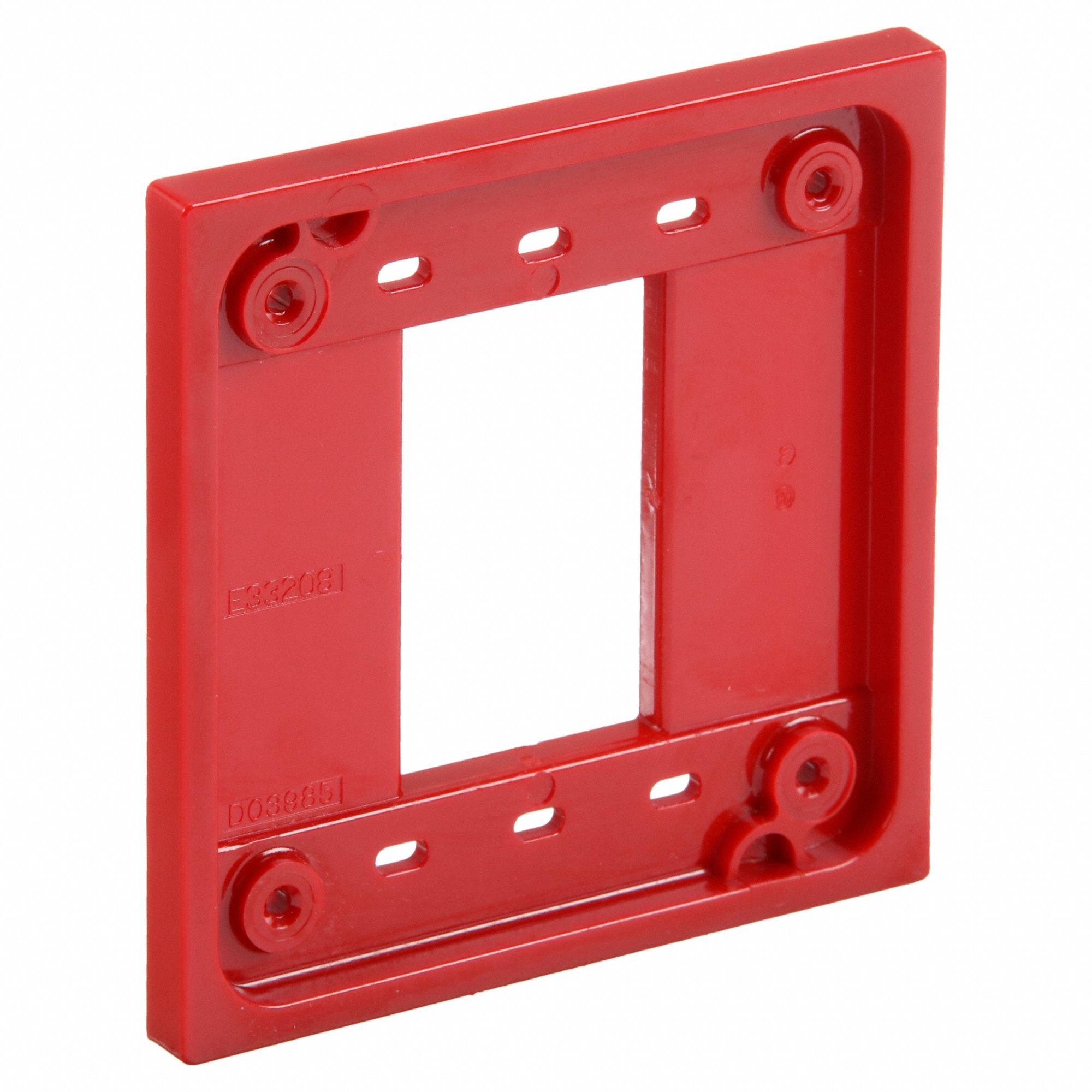 Red, For Use With 1 and 2 Gang Device Boxes, Adapter Plate 3D832HBL4APR Grainger