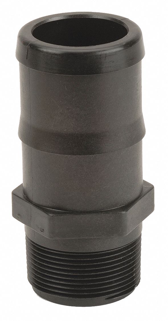 BANJO Barbed Hose Fitting For 2 in Hose I.D., Hose Barb x NPT, 2 in x