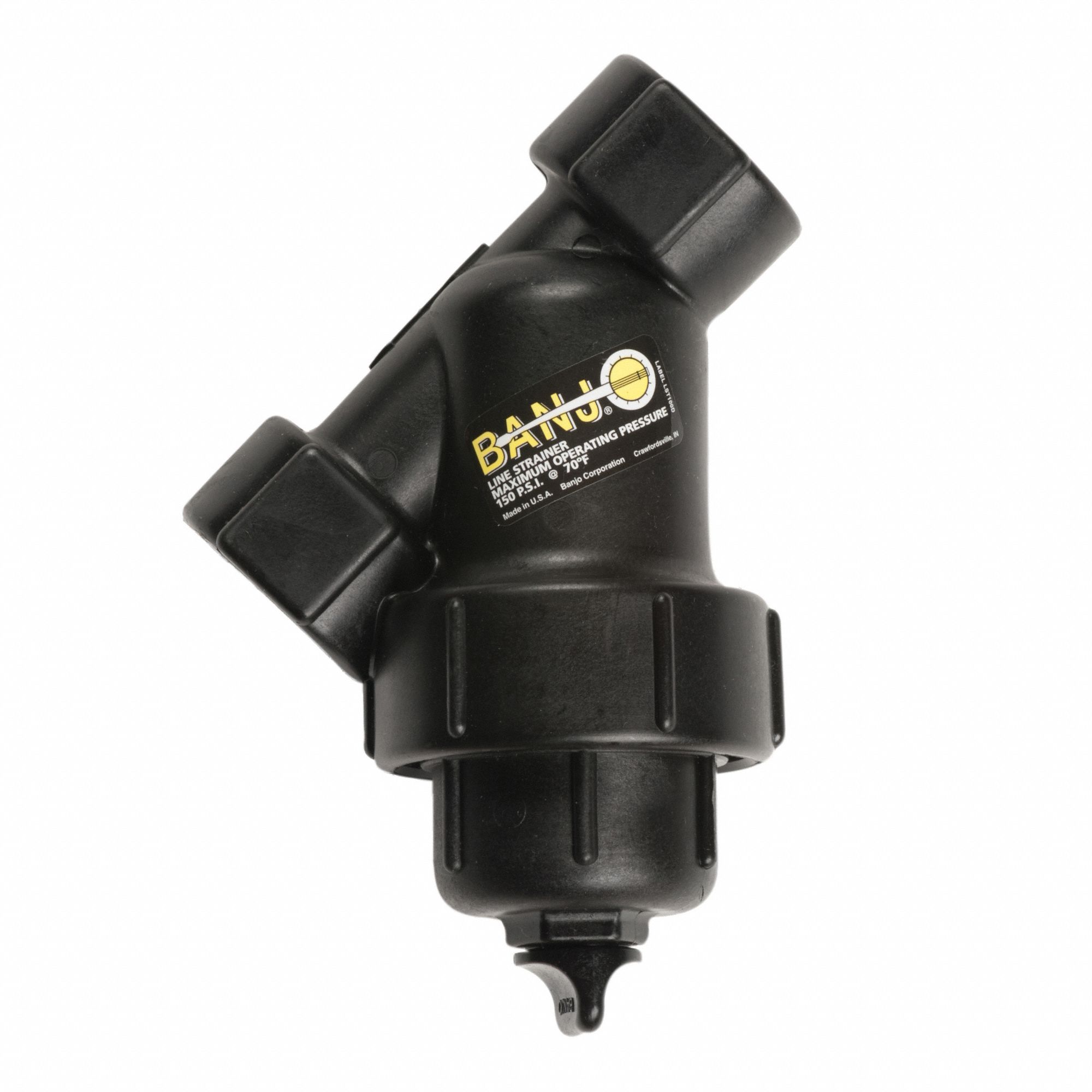 BANJO Y Strainer Polypropylene, 1 in, NPT, Mesh, 16 mesh, 213 psi, 7 1/2 in Ht 3DUA1LS10040