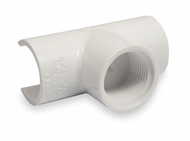 LASCO PVC Snap On Saddle Tap, FNPT x Snap On, 3/4 in Pipe Size Pipe