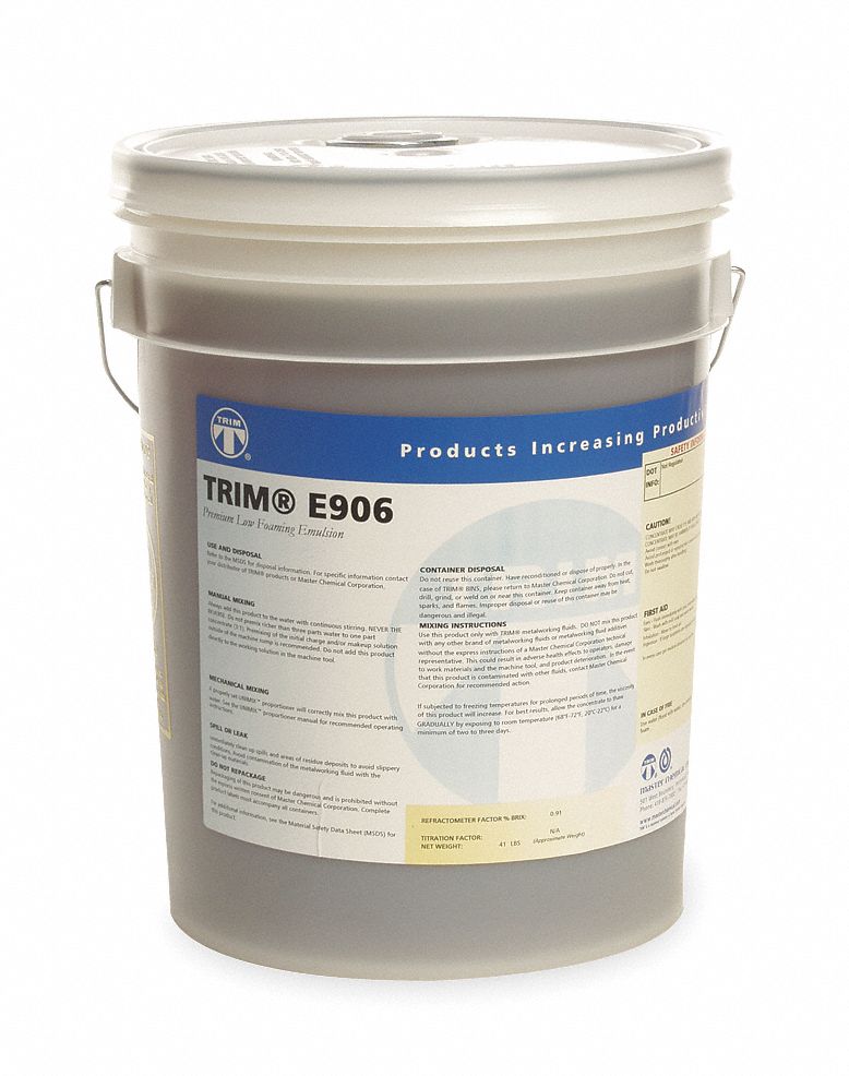 TRIM Coolant, Container Size 5 gal, Bucket, Brown - 3EAV3|E906/5 - Grainger