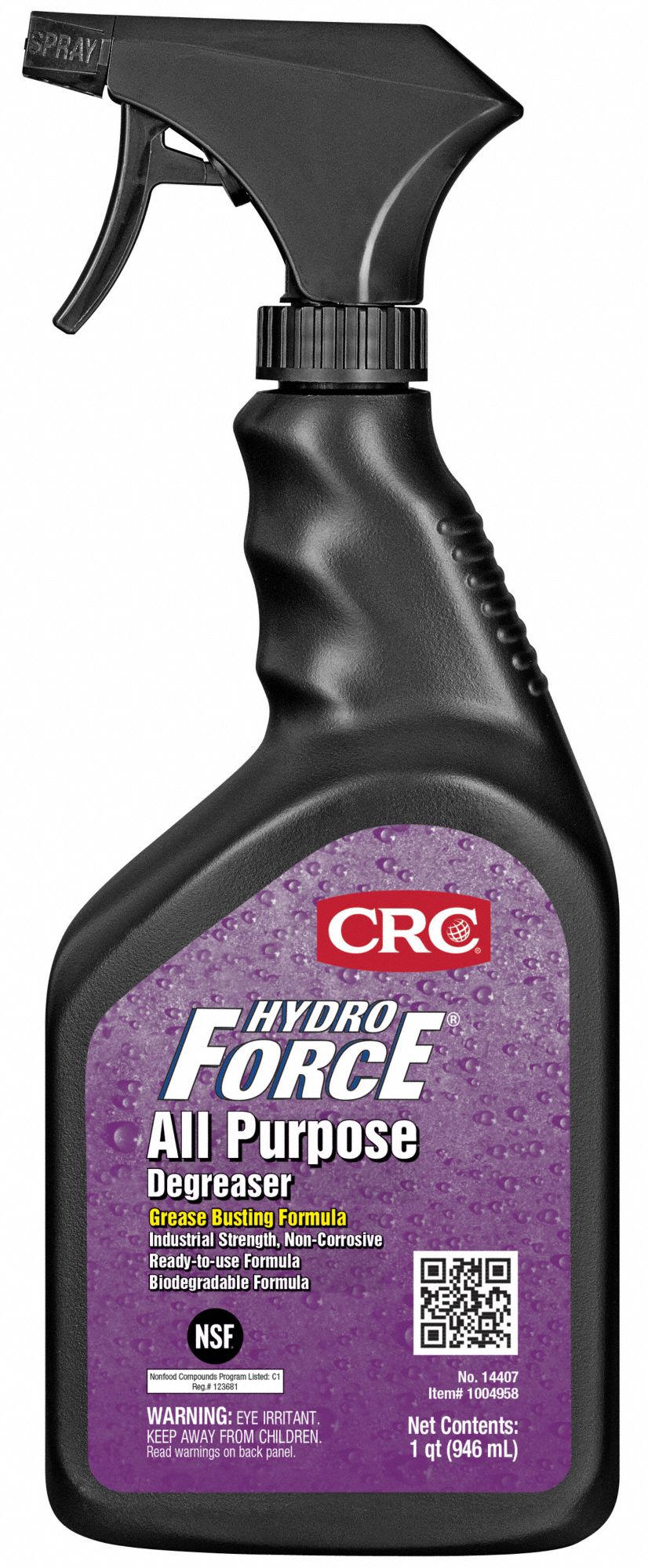 CRC, Water Based, Trigger Spray Bottle, All Purpose Degreaser 3EEC6
