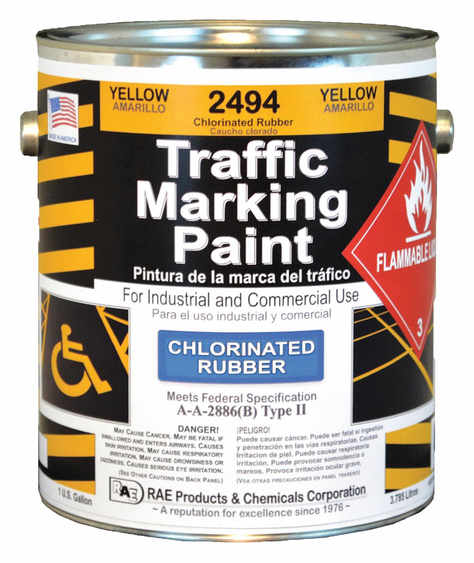 RAE, Pour Paint Dispensing, Yellow, Traffic Zone Marking Paint 3EHG7