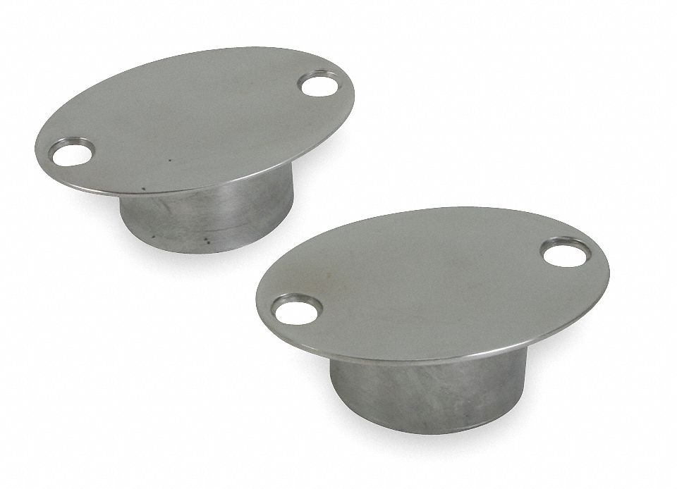 GRAINGER APPROVED Door Holder, SS, Silver, Wall 3EHX43EHX4