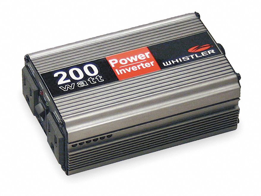 WHISTLER Power Inverter, 110VAC, 12VDC, 200W 3EUH4PI200W Grainger
