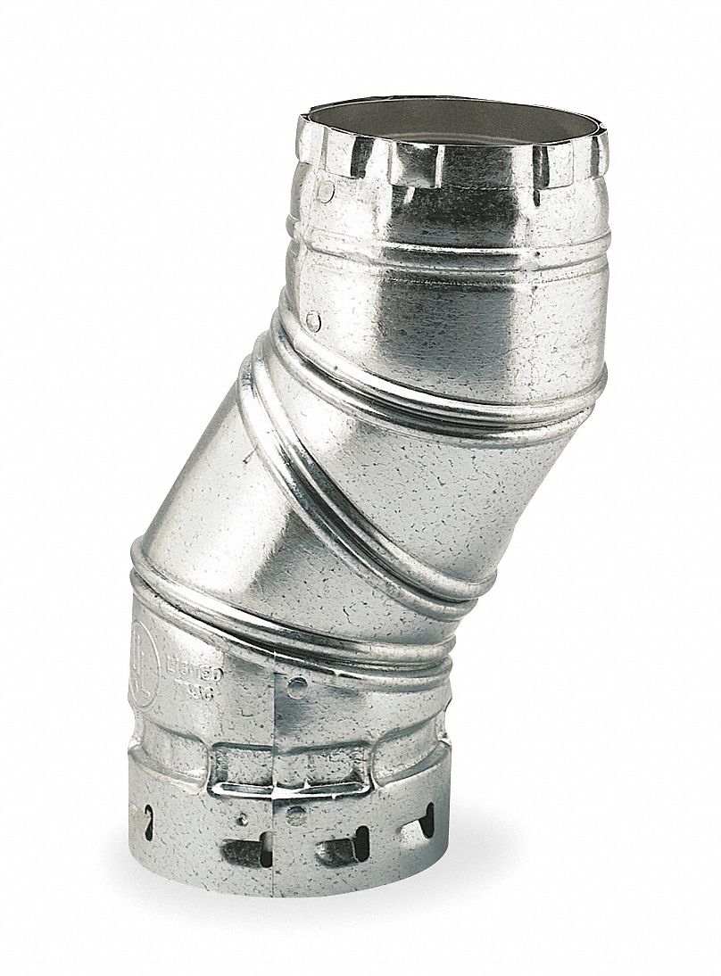 AMERIVENT, 3 in Pipe Dia, 90° Bend Angle, Adjustable Gas Vent Elbow