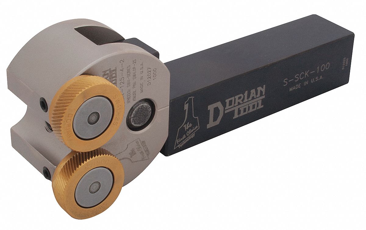 DORIAN Knurling Tool, CNC, SelfCentering, 5/16" and Up Capacity 3FHG5SSCK1004 Grainger