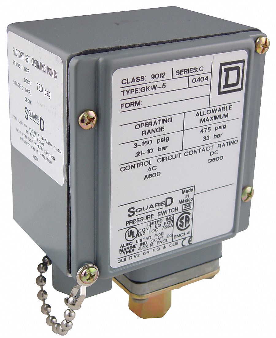 SQUARE D Diaphragm Dual Stage Pressure Switch