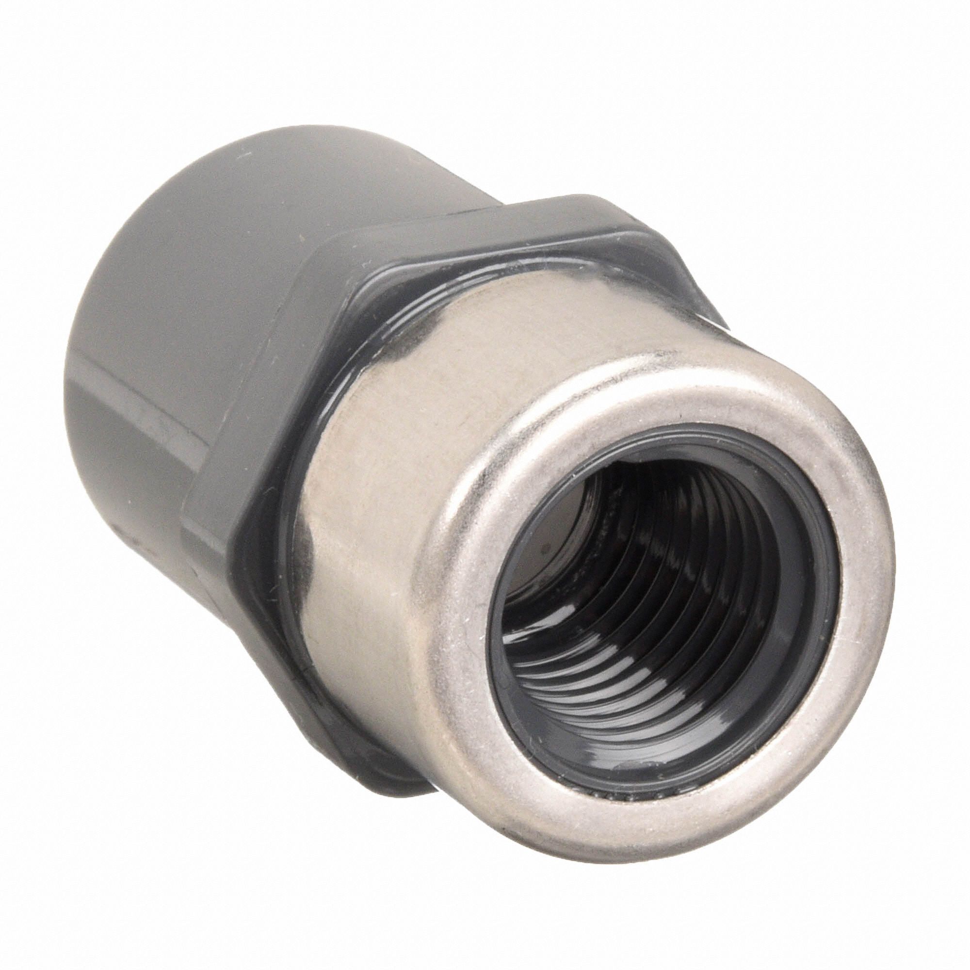 GRAINGER APPROVED PVC Female Adapter, FNPT x Socket, 1/4 in Pipe Size
