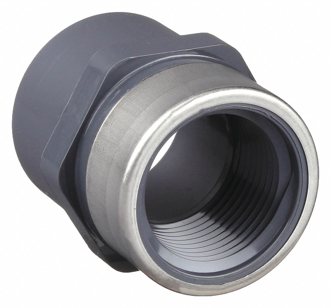 SPEARS PVC Female Adapter, Socket x FNPT, 11/4 in Pipe