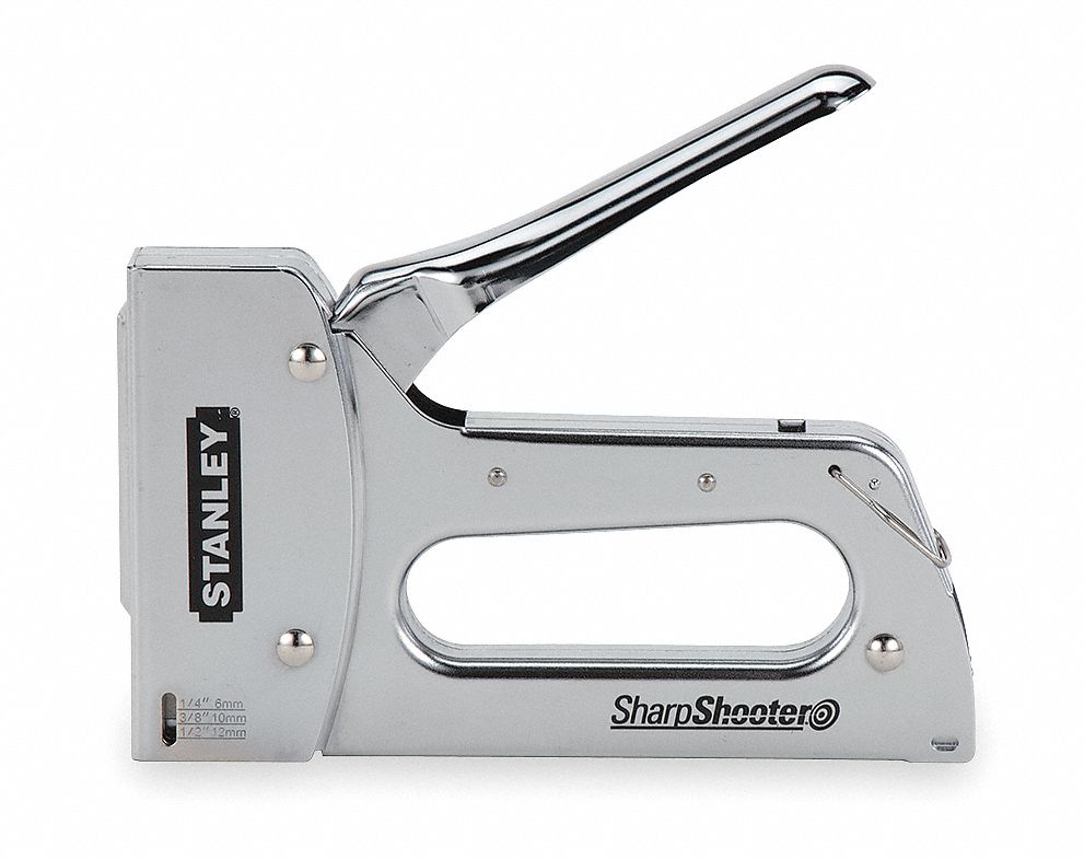 STANLEY 7 in Heavy Duty Staple Gun, Chrome 3FRA6TR110 Grainger
