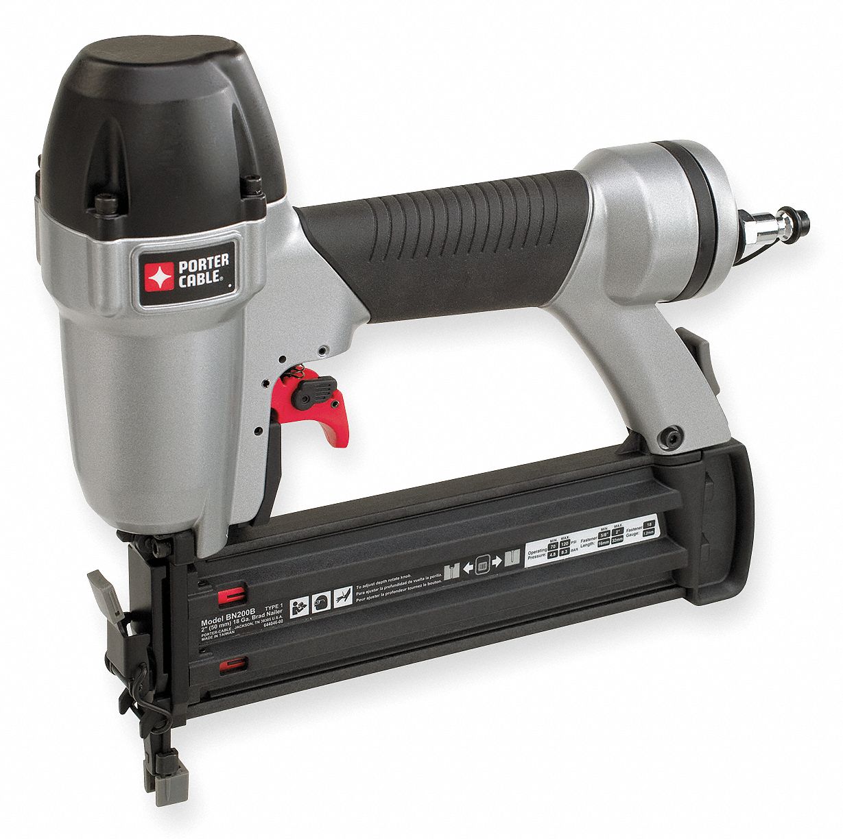 PORTER CABLE Air Brad Nailer, Sequential Firing Mode 3FZD7BN200B
