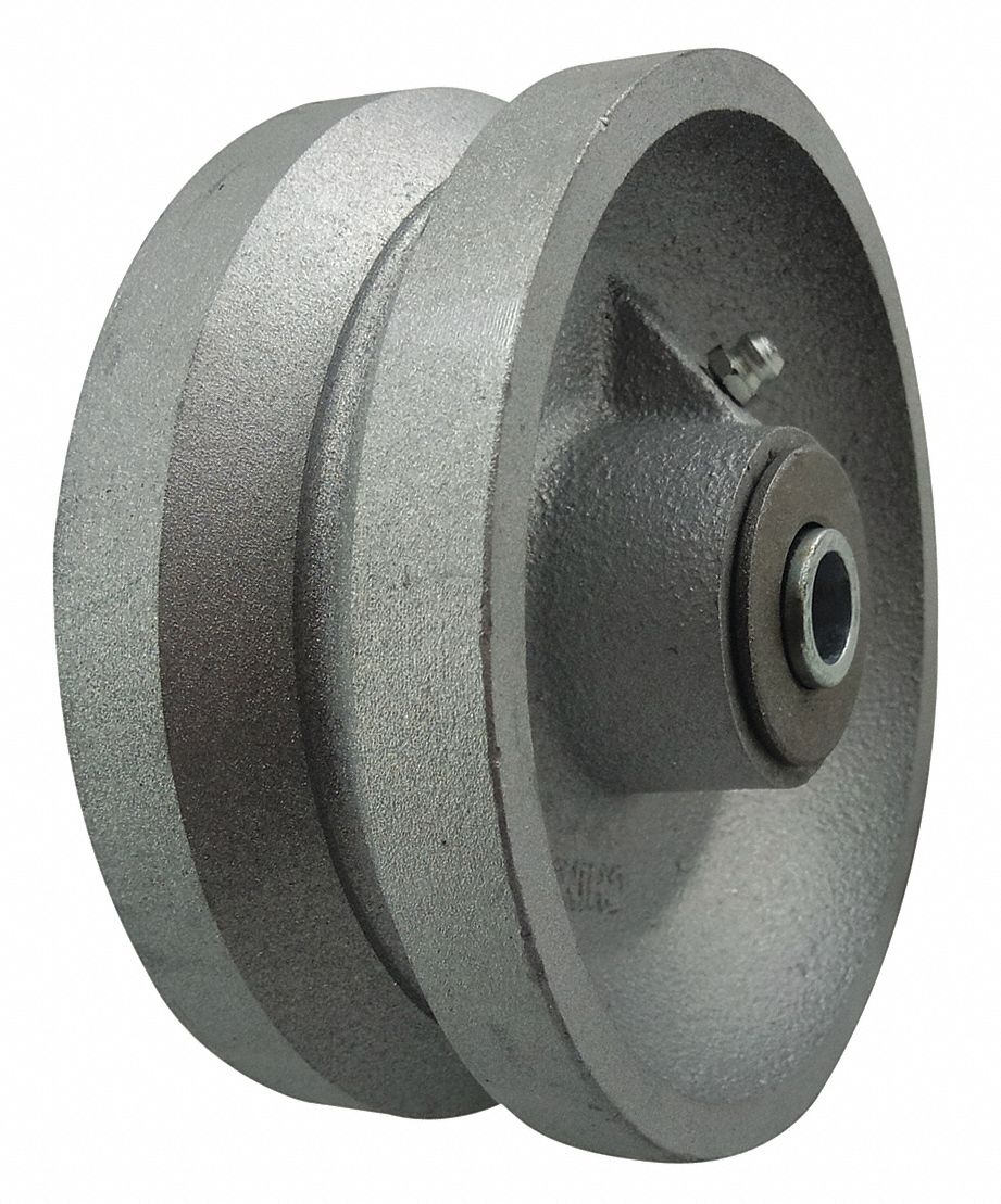 GRAINGER APPROVED VGroove Track Wheel, 5 in Wheel Dia., 800 lb Load